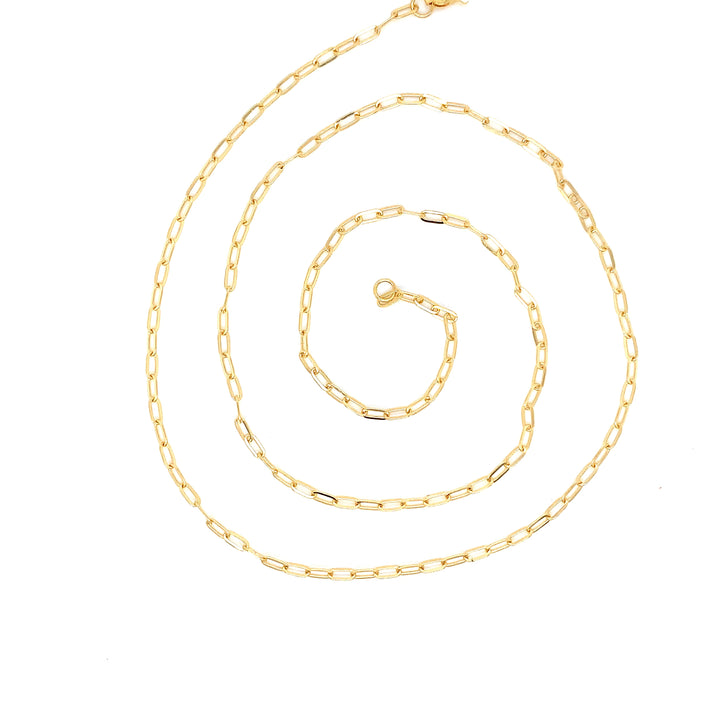 22K YG Link Chain-1pc