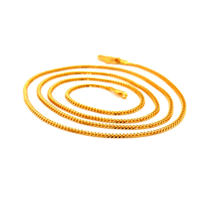 22K YG Foxtail Chain-1pc