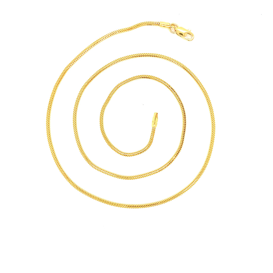 22K YG Box Chain-1pc