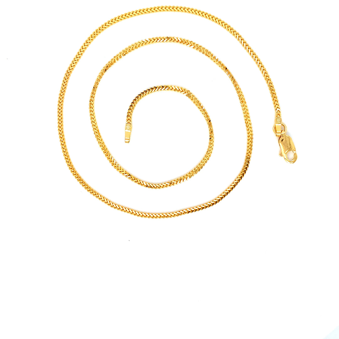 22K YG Fancy Chain-1pc
