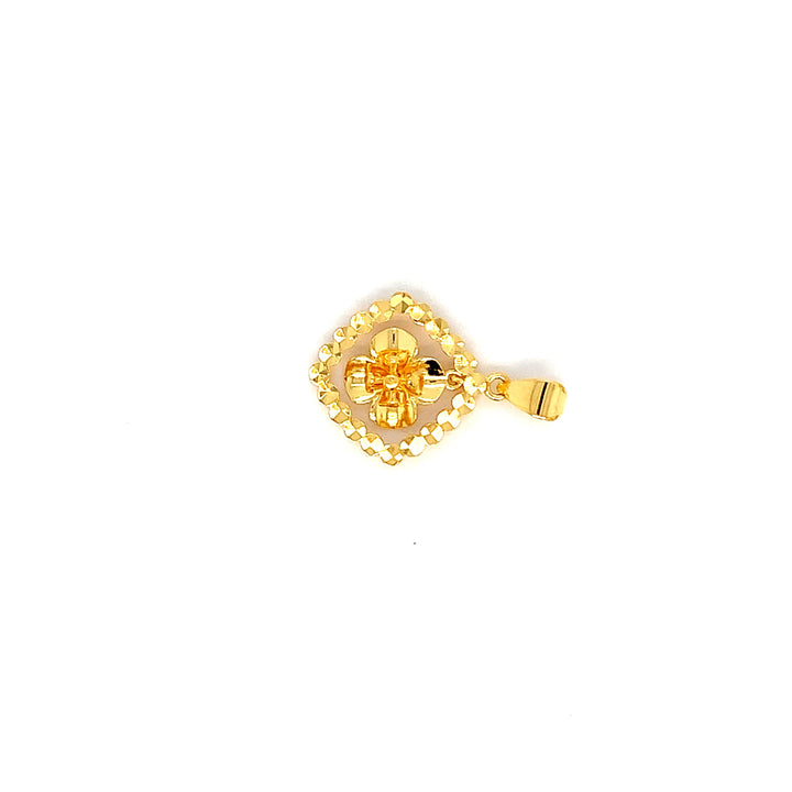 22K YG Flower Pendant-1pc