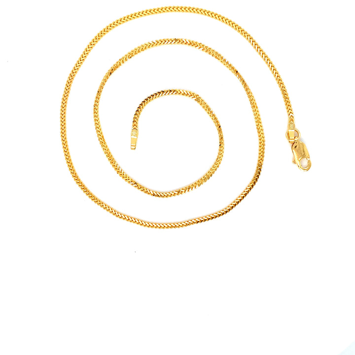 22K YG Fancy Chain-1pc