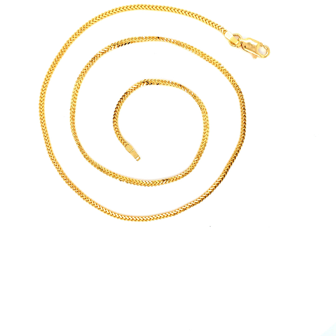 22K YG Fancy Chain-1pc