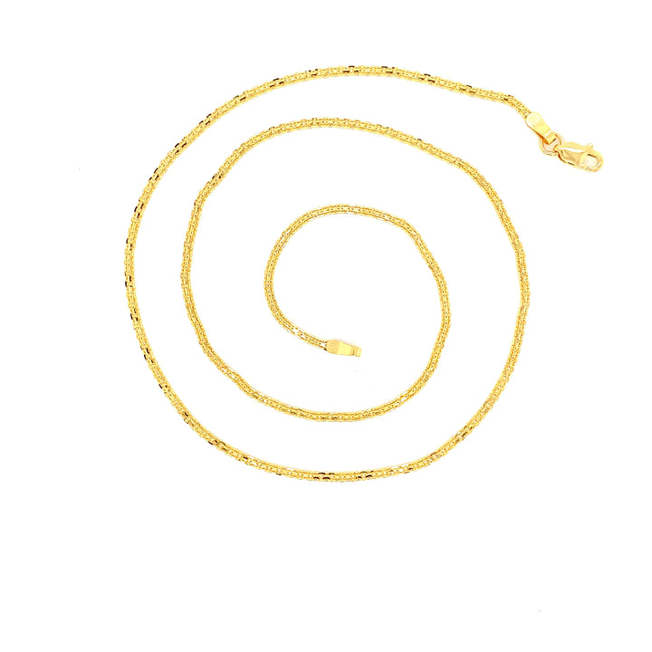 22K YG Fancy Chain-1pc