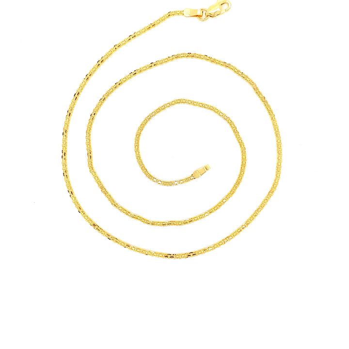 22K YG Fancy Chain-1pc