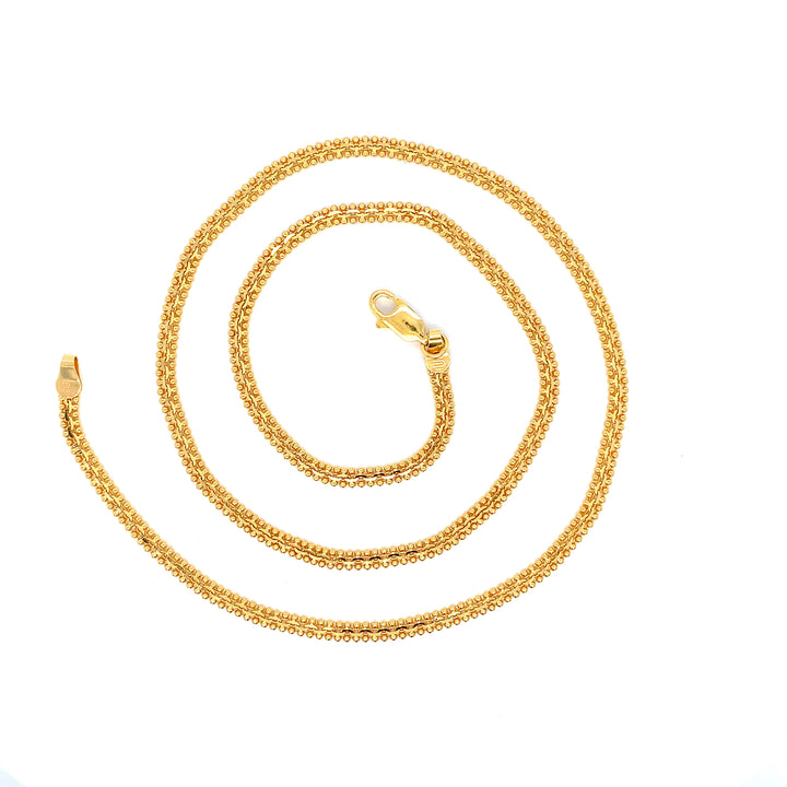 22K YG Fancy Chain-1pc