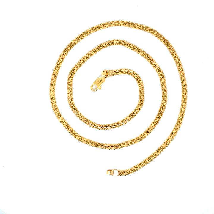 22K YG Fancy Chain-1pc