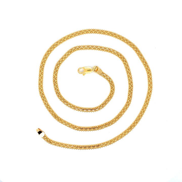 22K YG Fancy Chain-1pc
