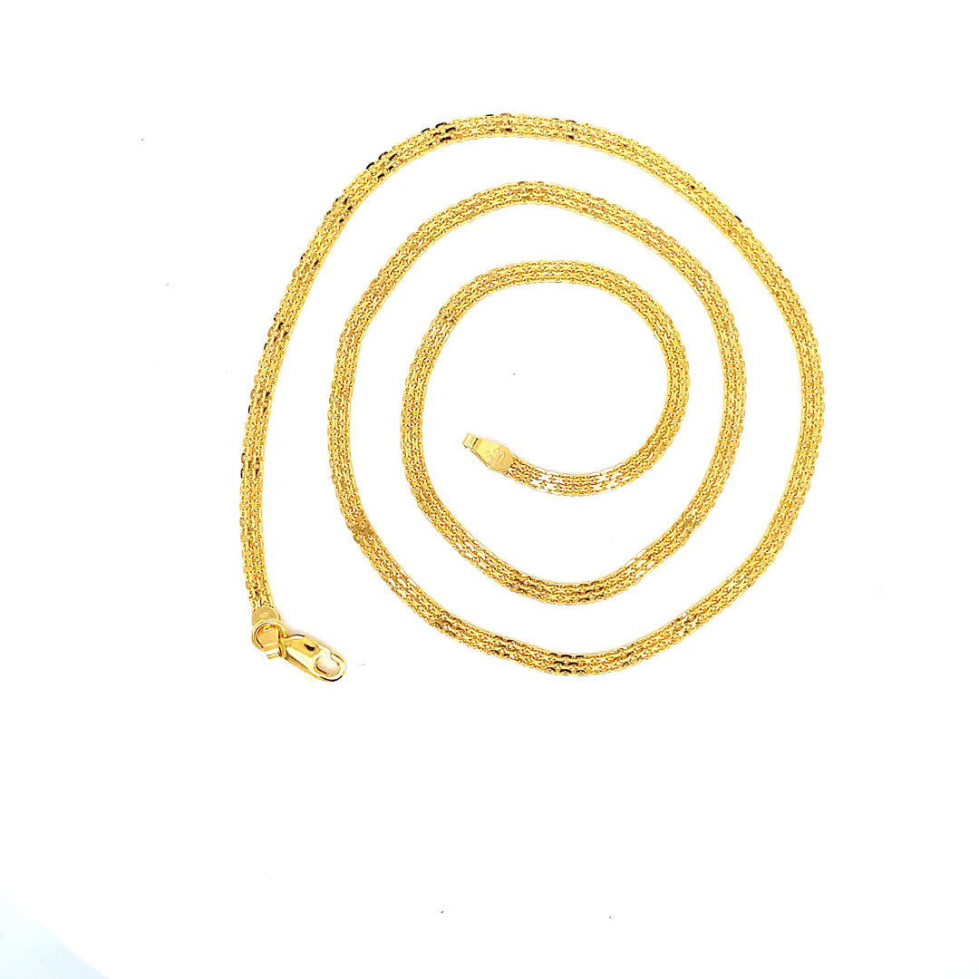 22K YG Fancy Chain-1pc