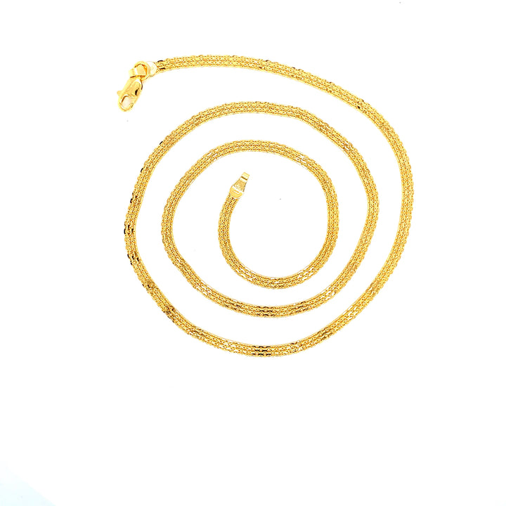 22K YG Fancy Chain-1pc