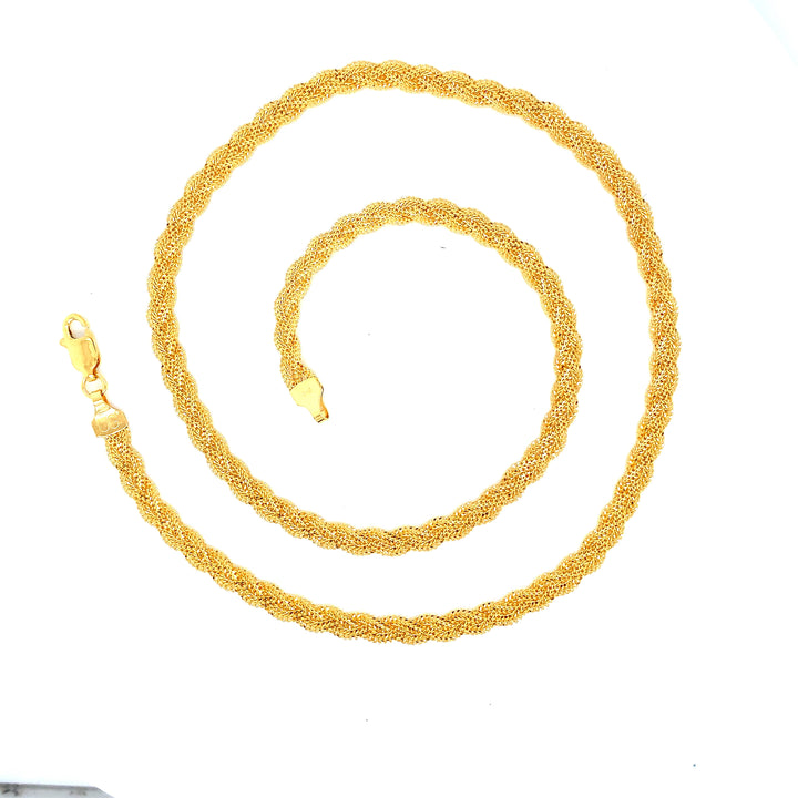 22K YG Fancy Chain-1pc