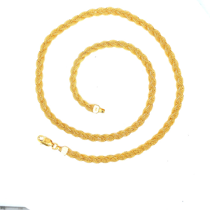 22K YG Fancy Chain-1pc