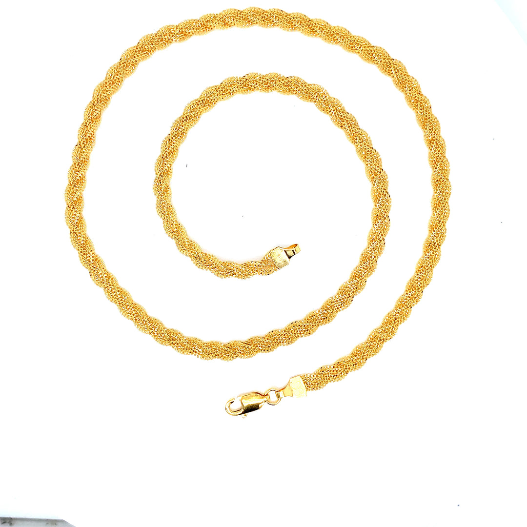 22K YG Fancy Chain-1pc