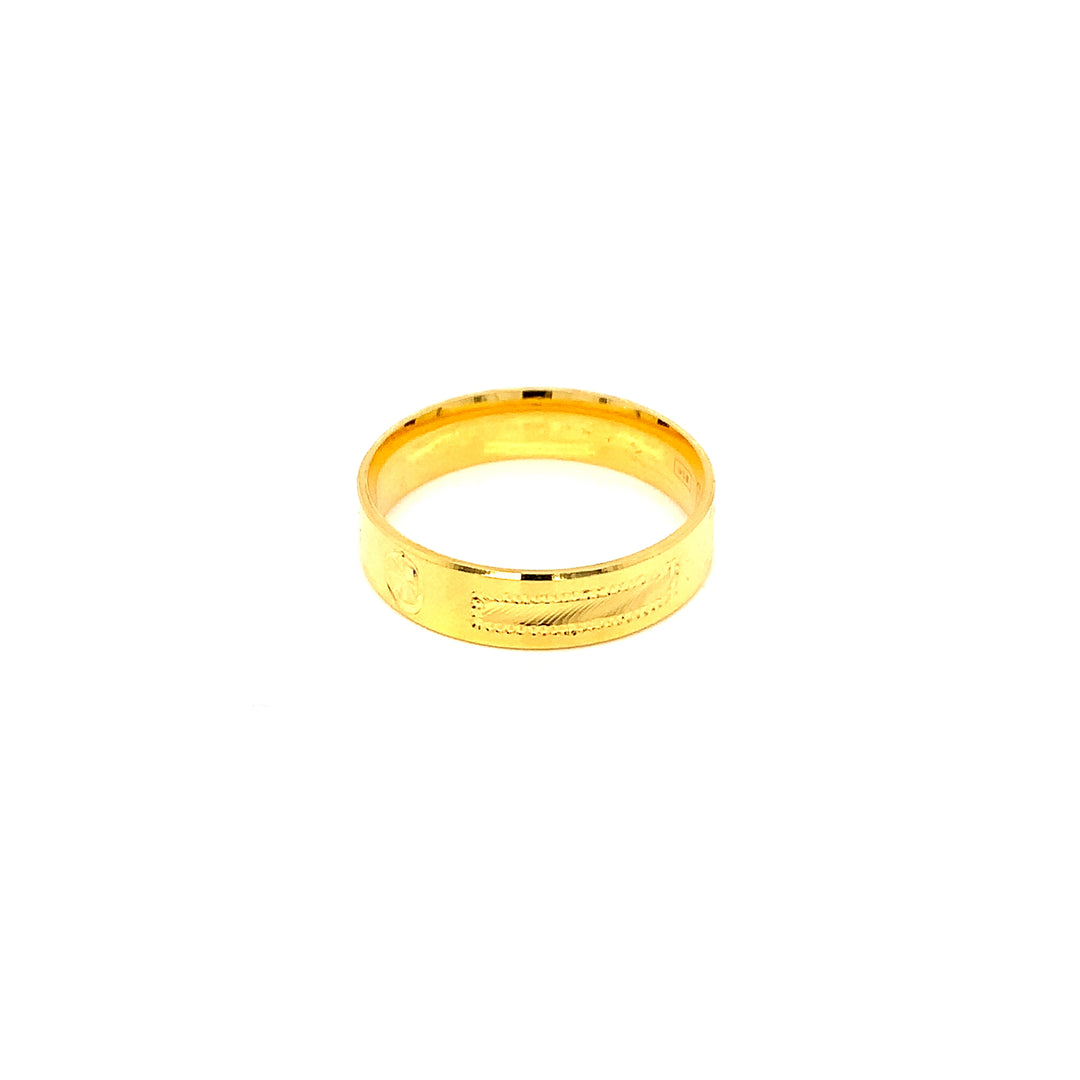 22K YG Fancy Ring-1pc
