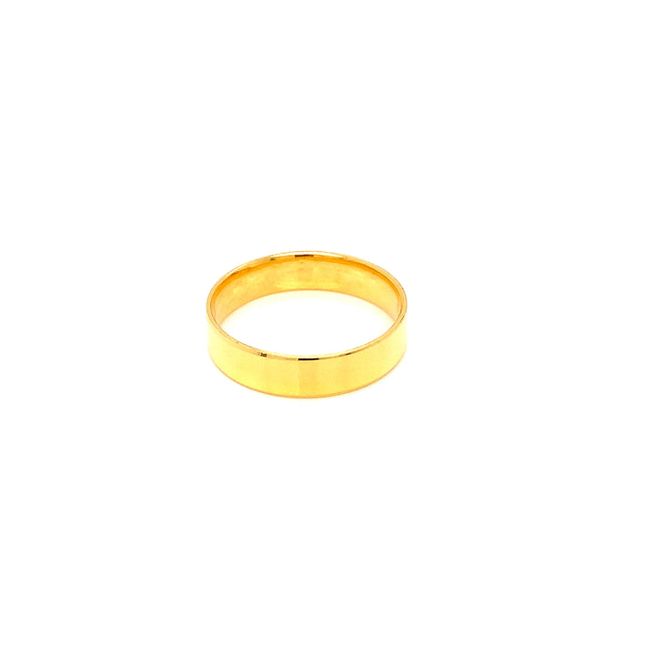 22K YG Plain Ring-1pc