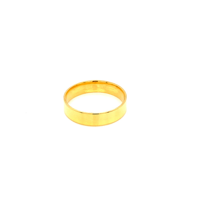 22K YG Plain Ring-1pc