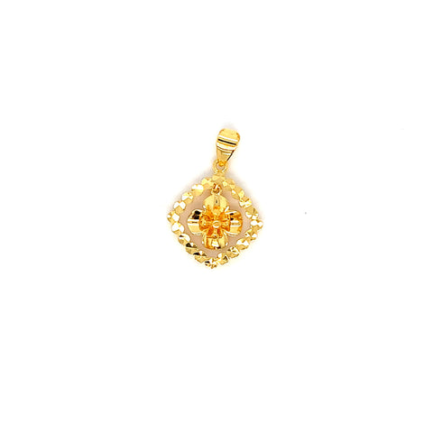 22K YG Flower Pendant-1pc