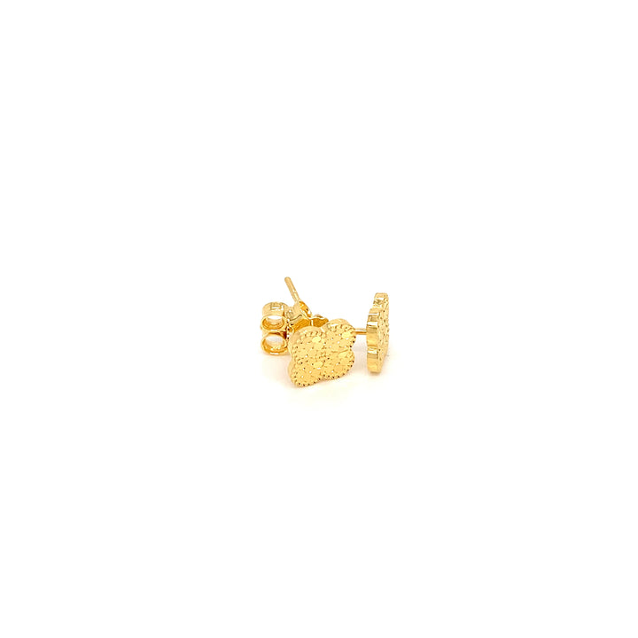 22K YG Fancy Stud Earring-1pair