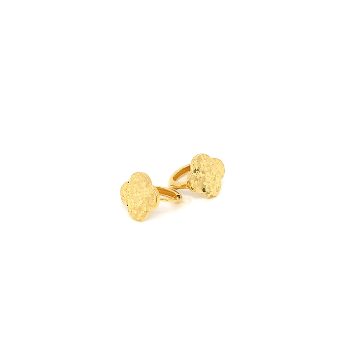 22K YG Fancy Hoop Earring-1pair