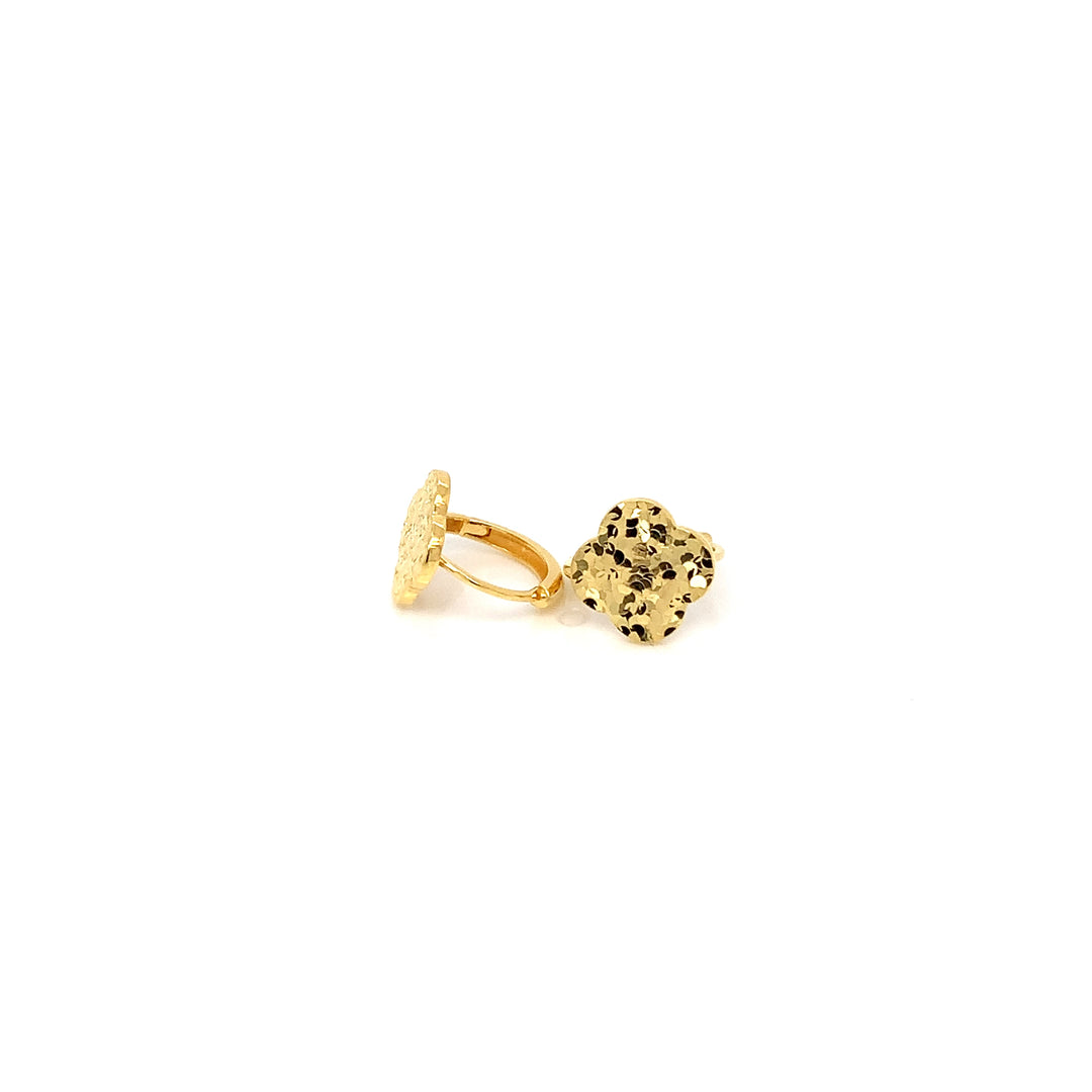 22K YG Fancy Hoop Earring-1pair
