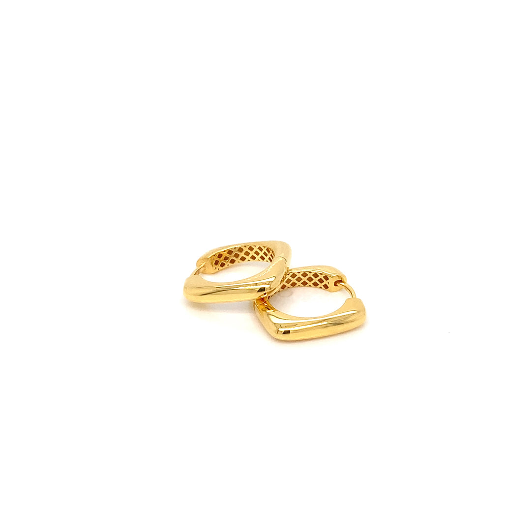 22K YG Fancy Hoop Earring-1pair