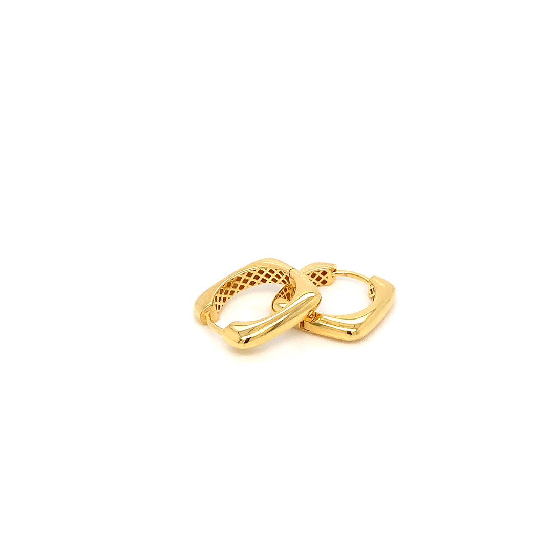 22K YG Fancy Hoop Earring-1pair