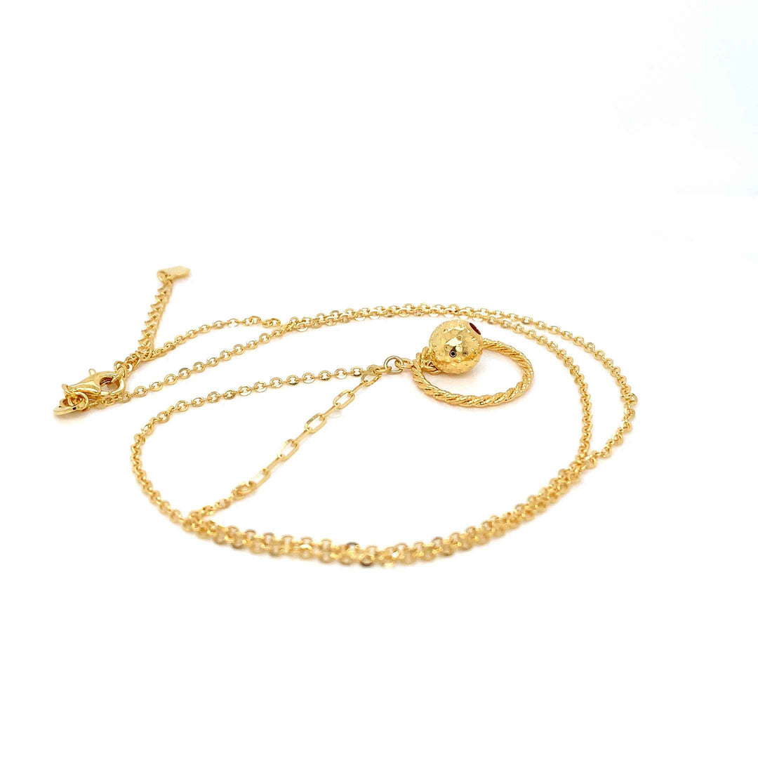 22K YG Fancy Necklace-1pc