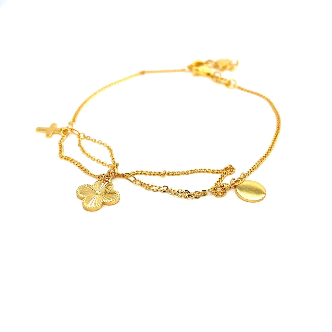 22K YG Fancy Bracelet-1pc