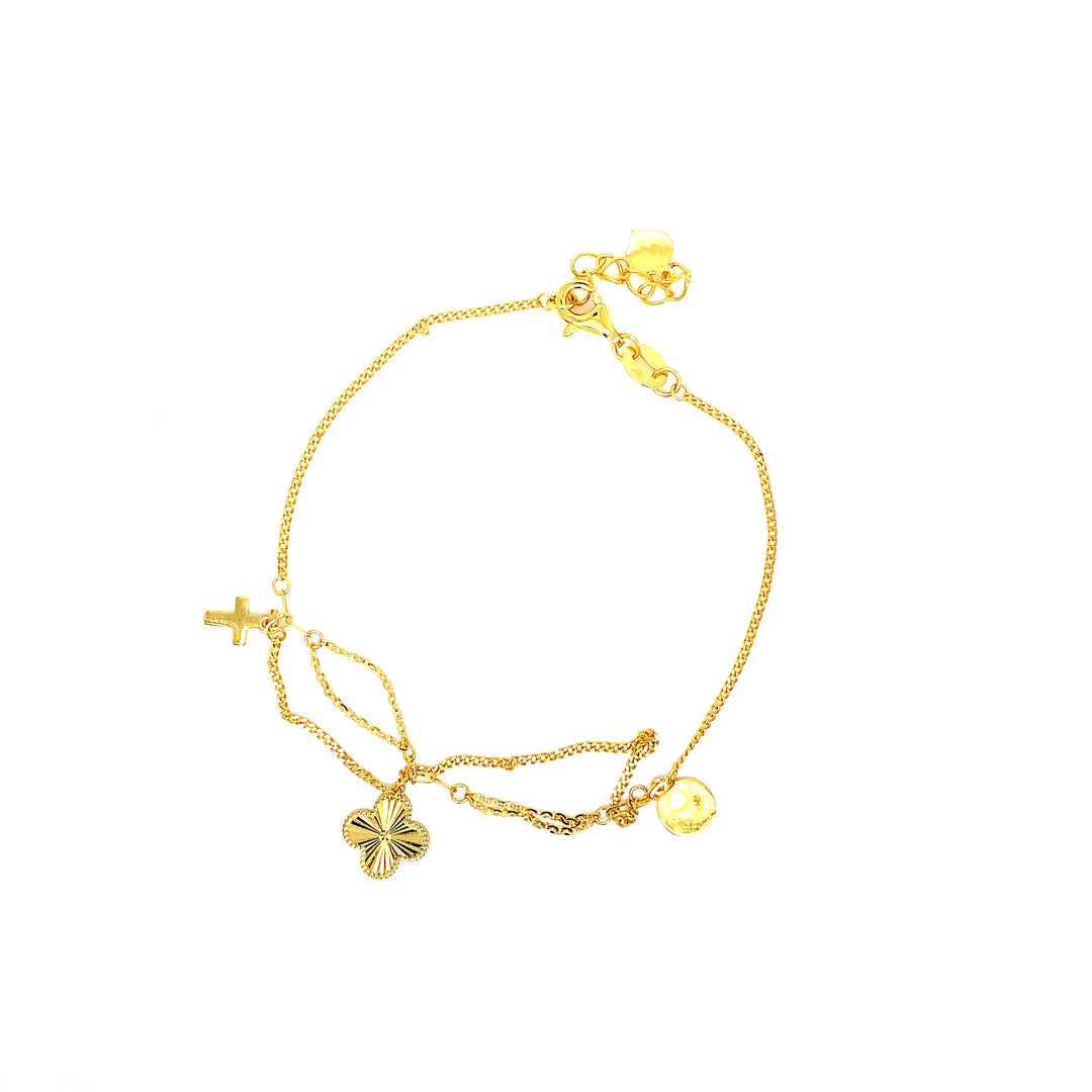22K YG Fancy Bracelet-1pc