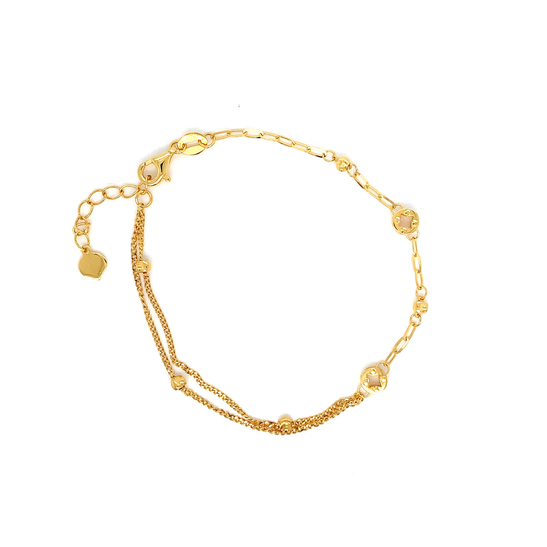 22K YG Fancy Bracelet-1pc