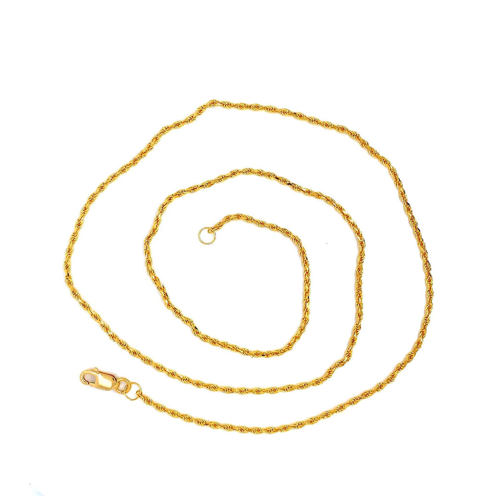 22K YG Rope Chain-1pc