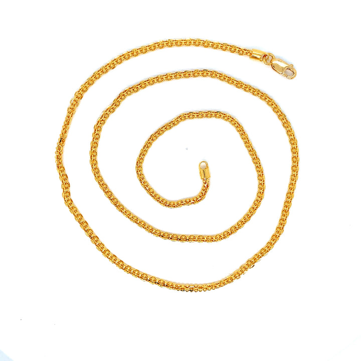 22K YG Fancy Chain-1pc