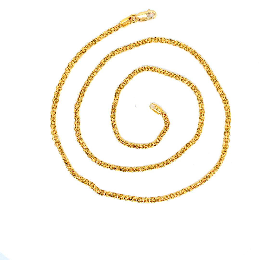 22K YG Fancy Chain-1pc