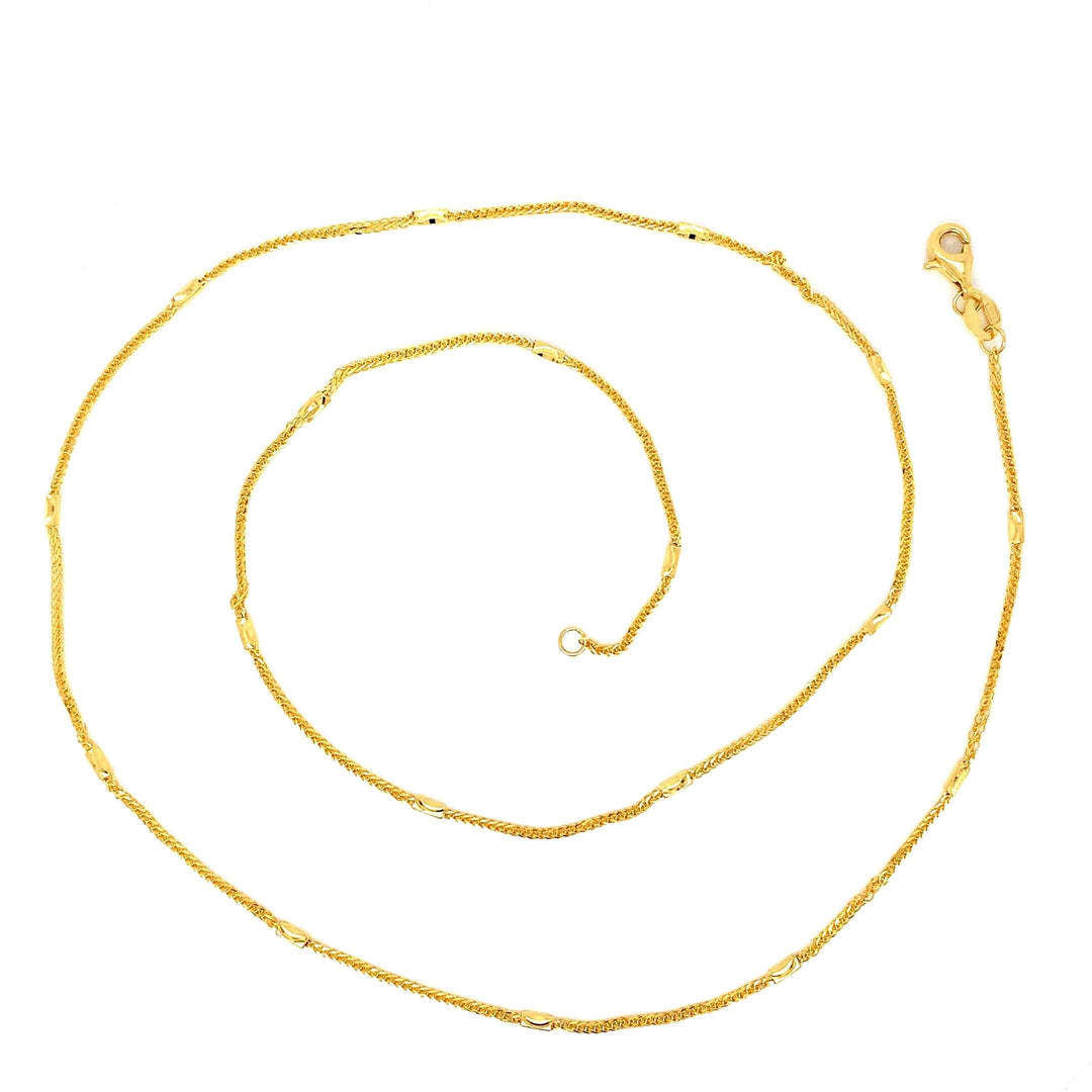 22K YG Fancy Chain-1pc
