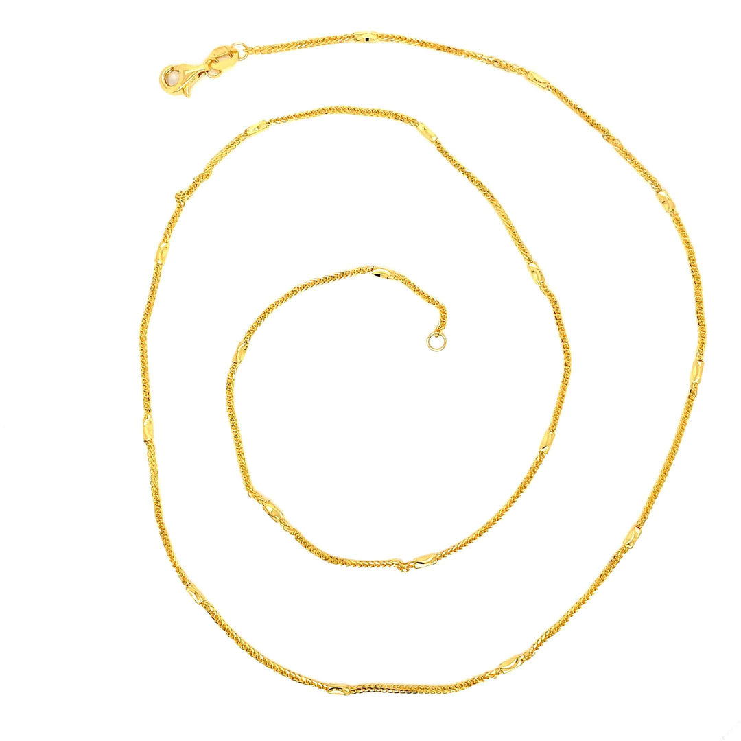 22K YG Fancy Chain-1pc