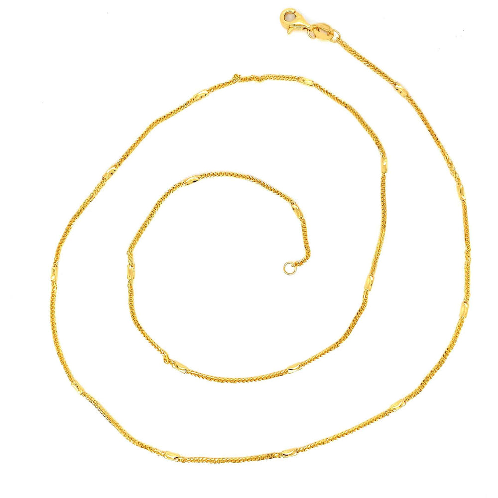 22K YG Fancy Chain-1pc