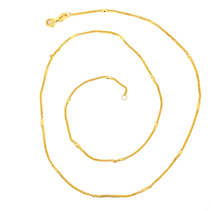 22K YG Fancy Chain-1pc