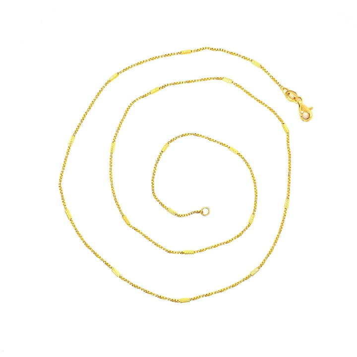 22K YG Fancy Chain-1pc