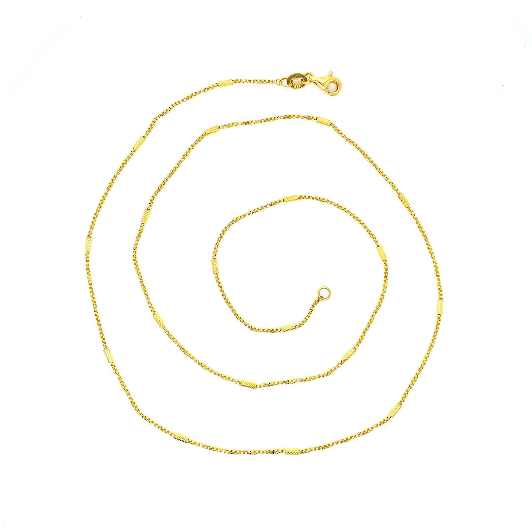22K YG Fancy Chain-1pc