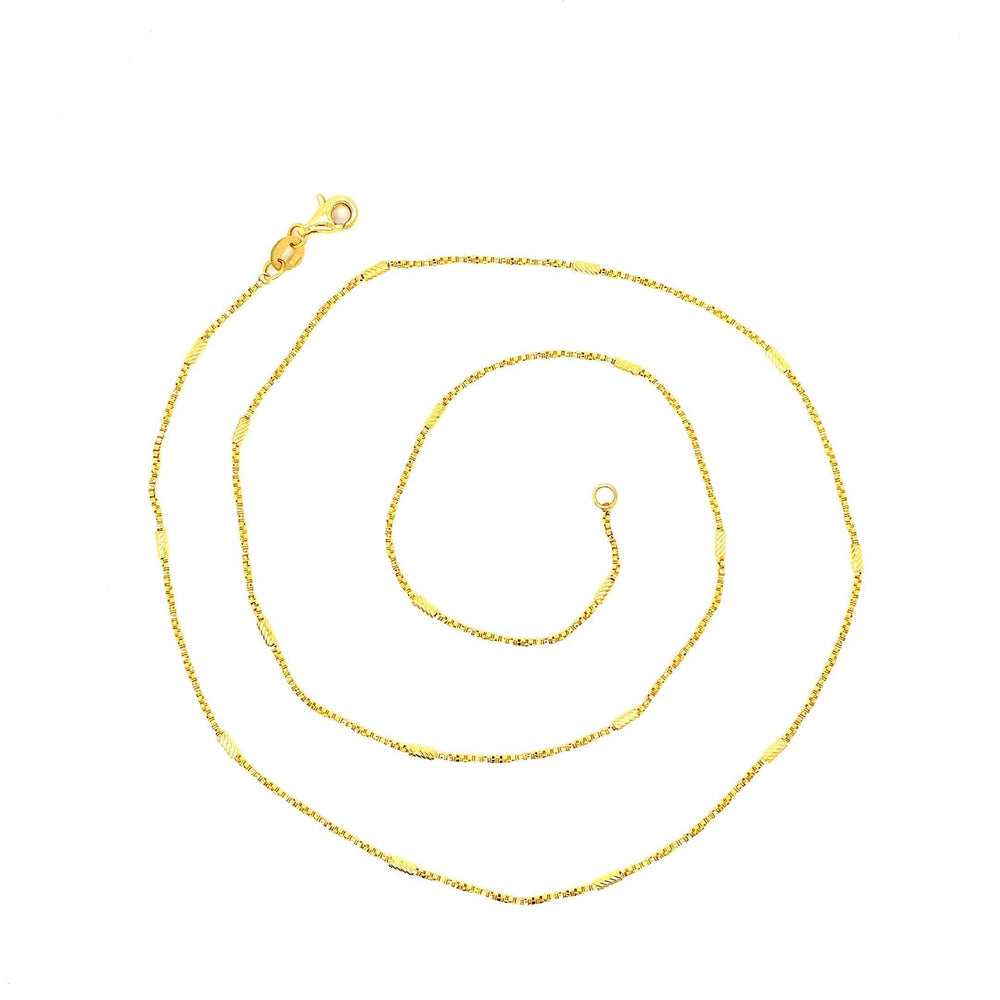 22K YG Fancy Chain-1pc