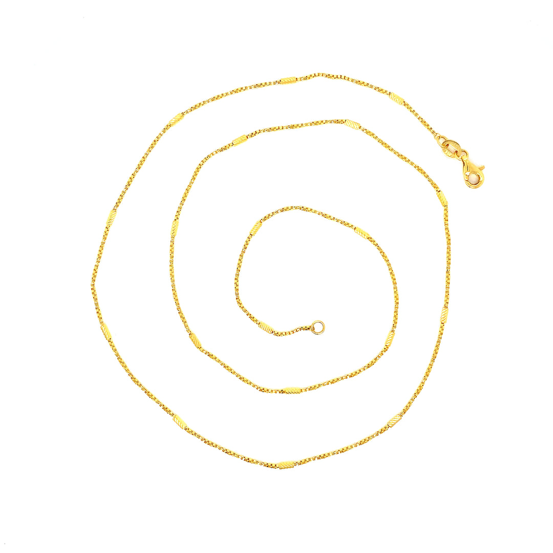 22K YG Fancy Chain-1pc