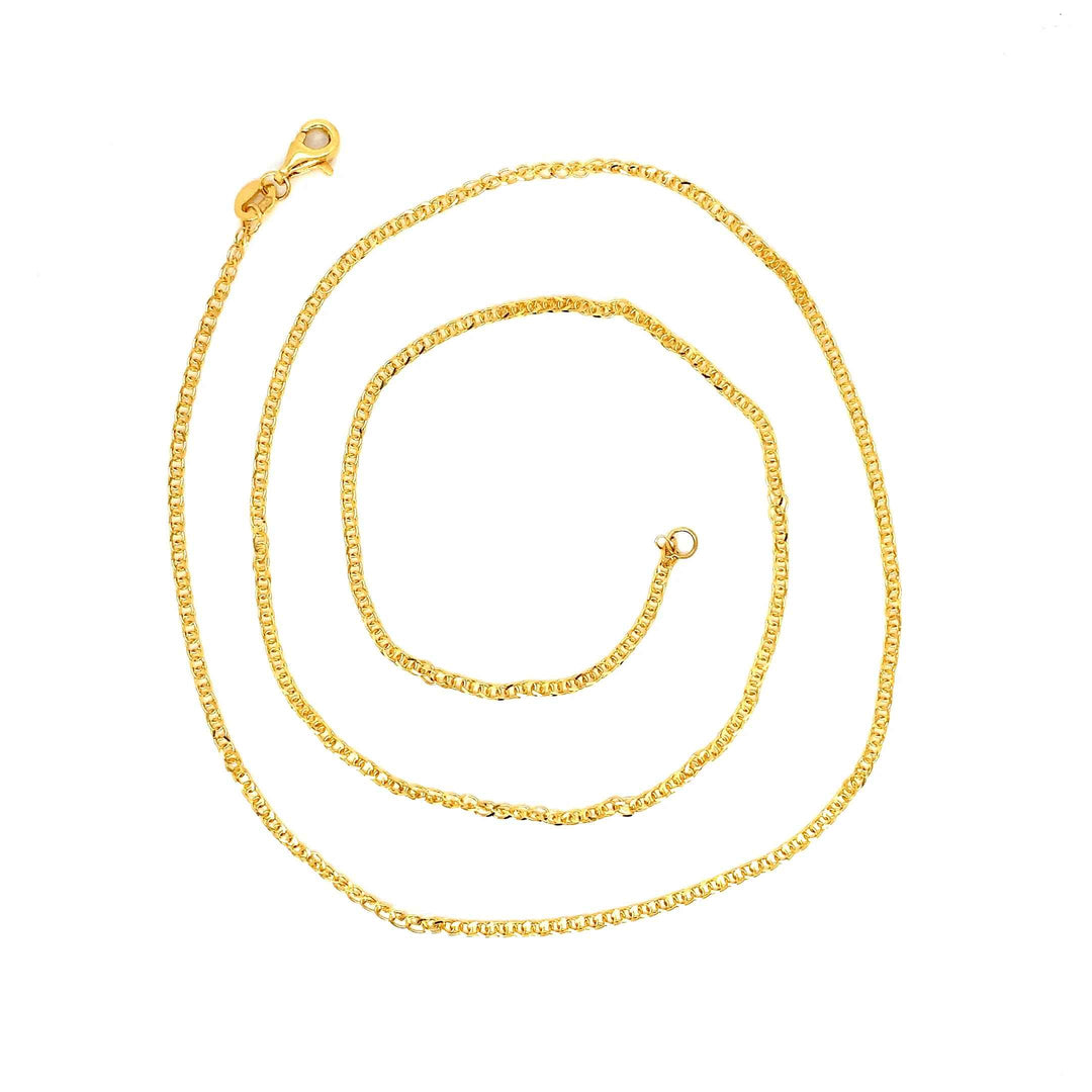 22K YG Fancy Chain-1pc