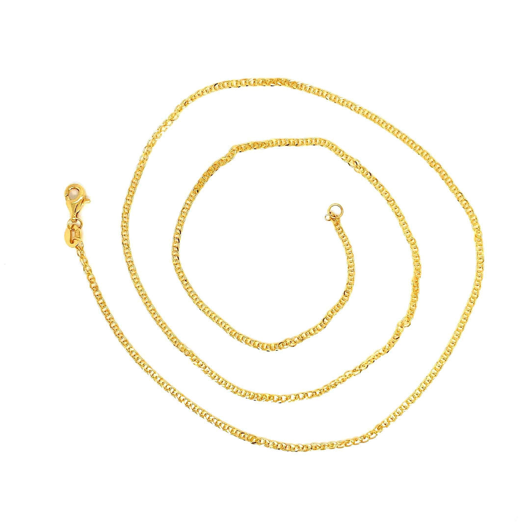 22K YG Fancy Chain-1pc