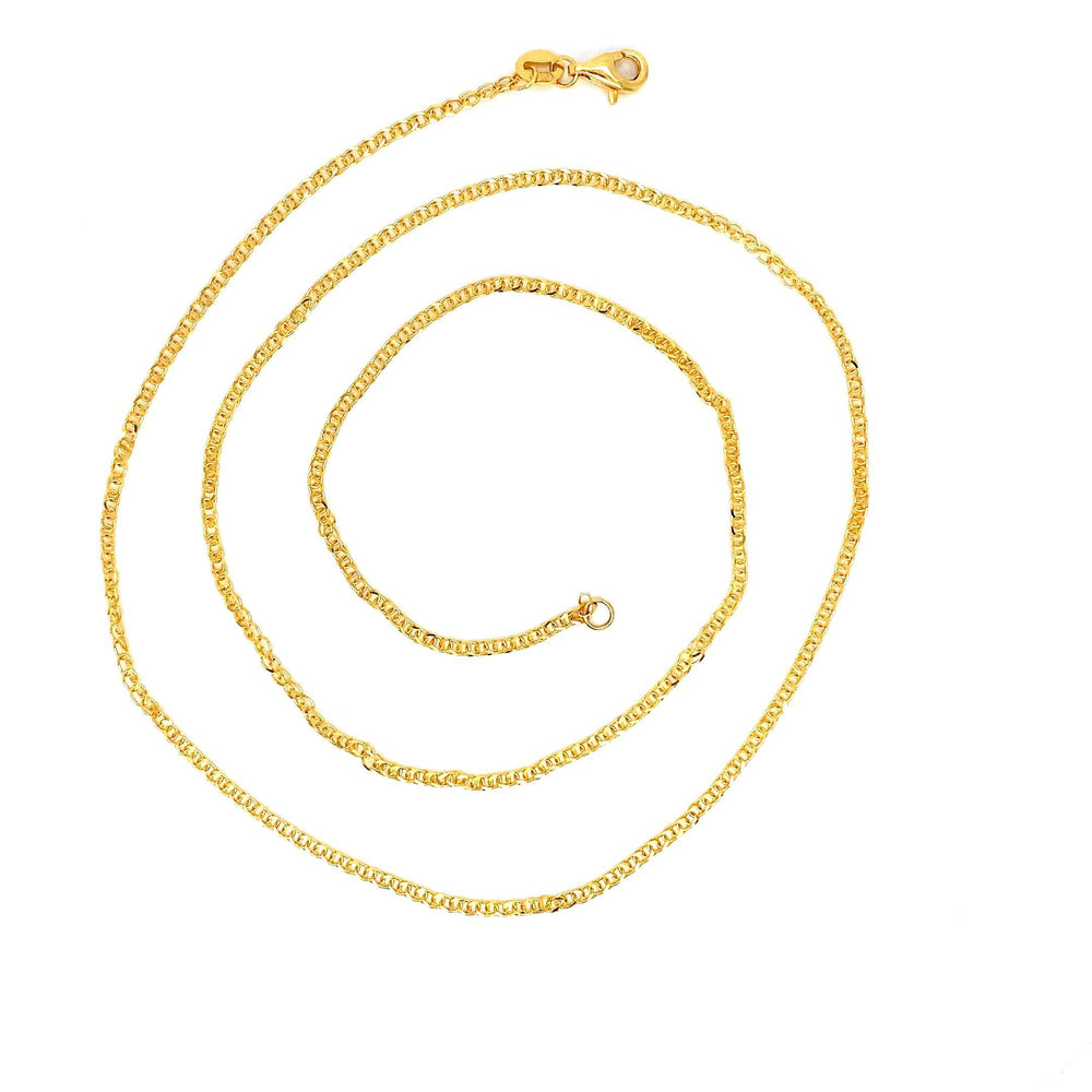 22K YG Fancy Chain-1pc