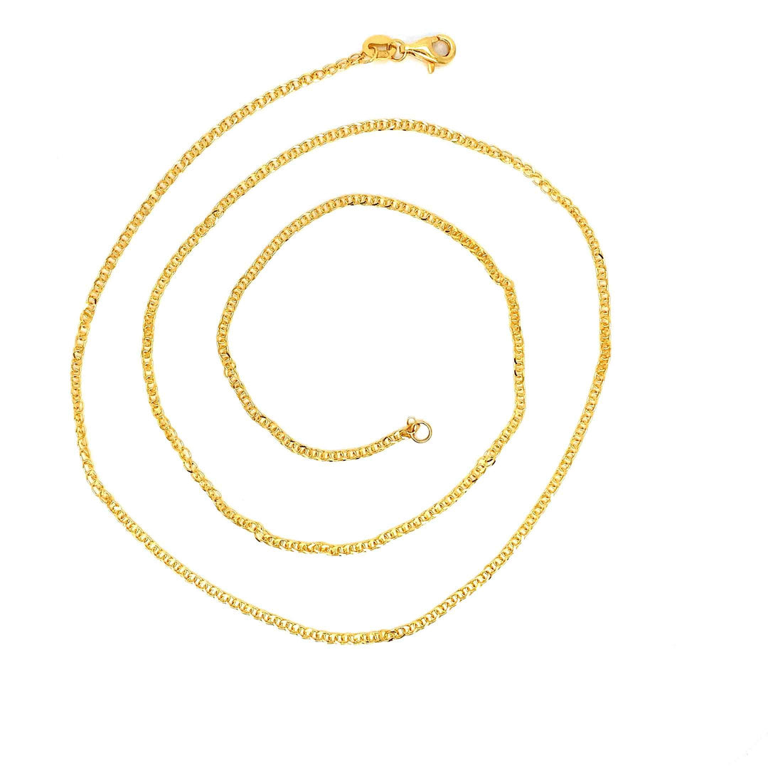 22K YG Fancy Chain-1pc