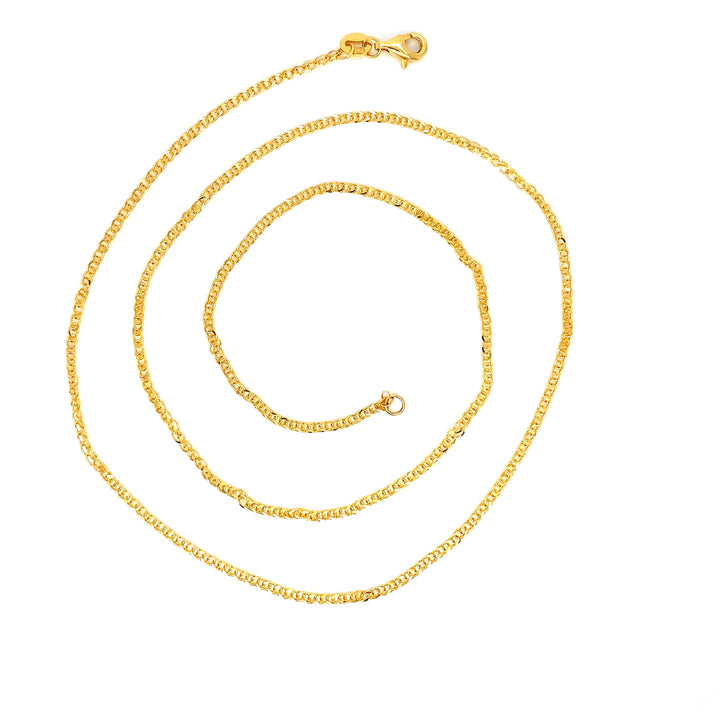 22K YG Fancy Chain-1pc