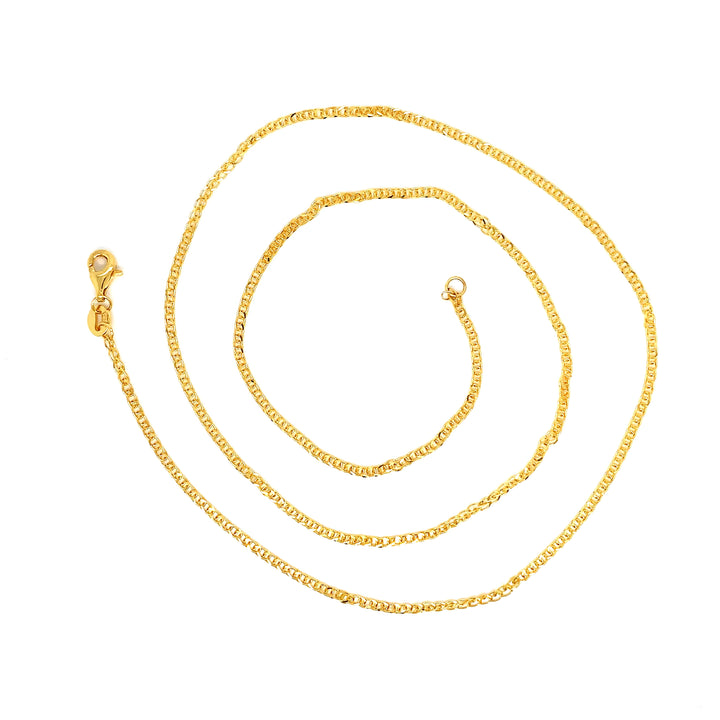 22K YG Fancy Chain-1pc