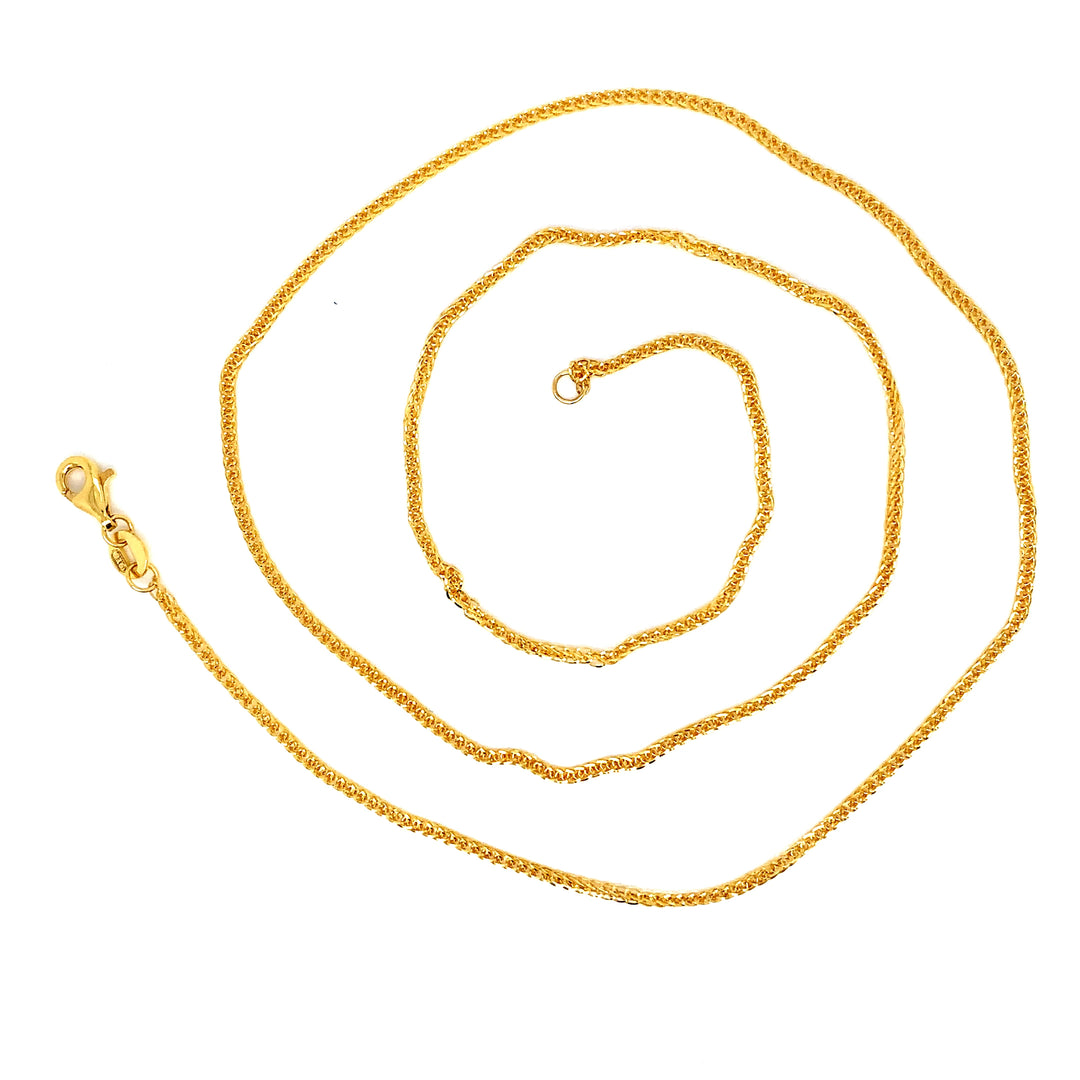 22K YG Box Chain-1pc