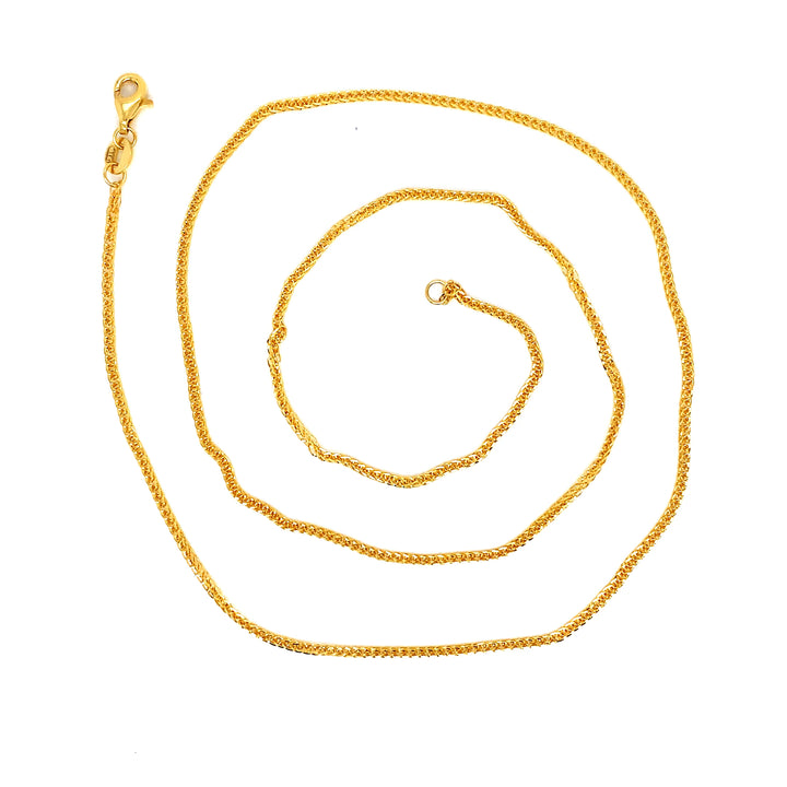 22K YG Box Chain-1pc