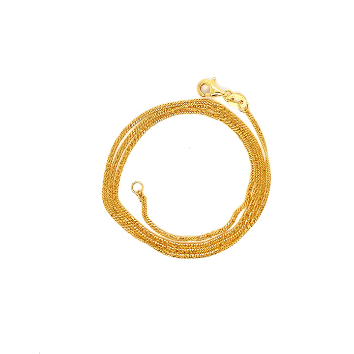 22K YG Fancy Chain-1pc